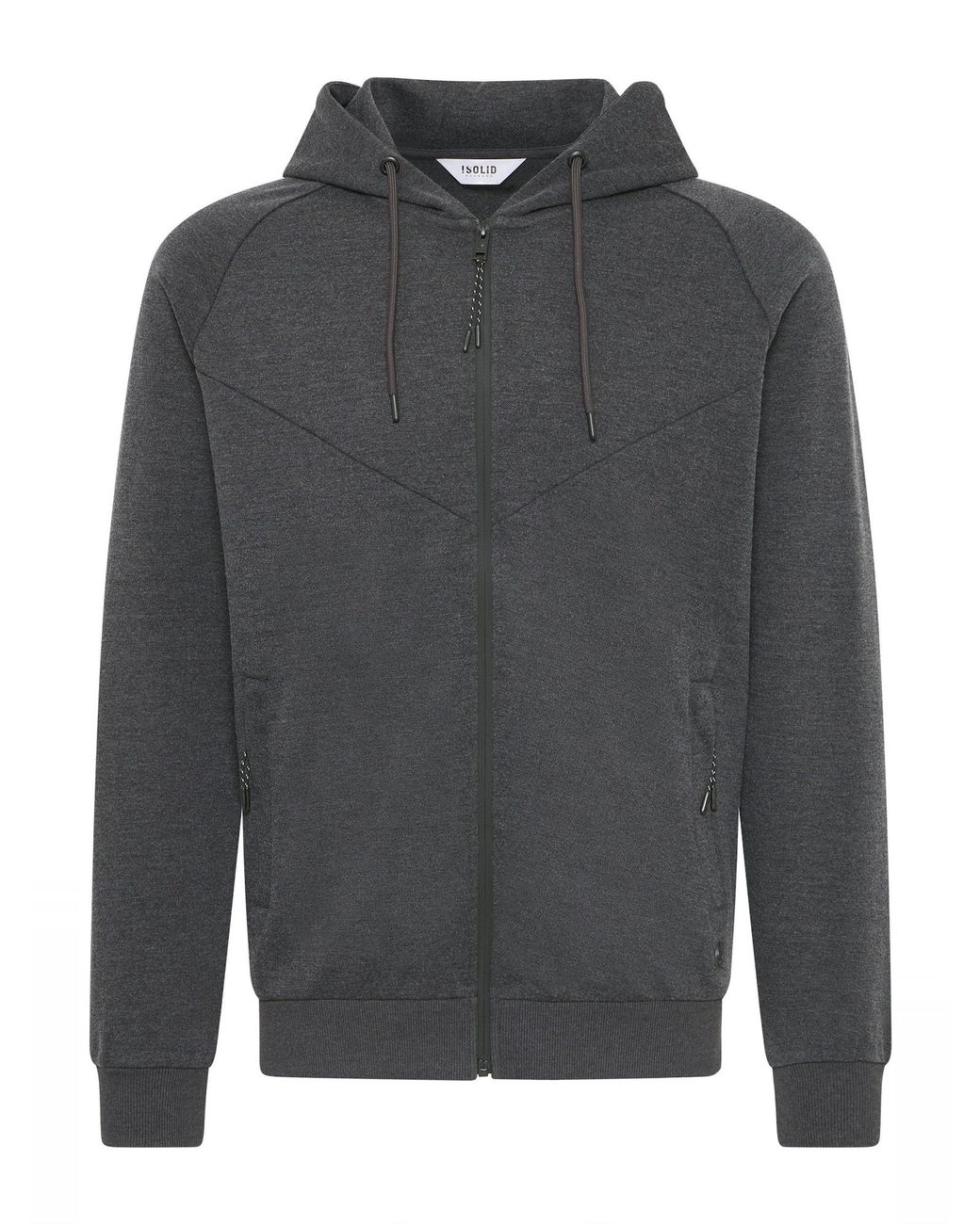 Solid Sweatjacke Gelbert in Gray für Herren