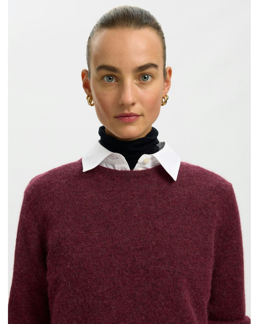 SELECTED Purple Pullover Slwlulu