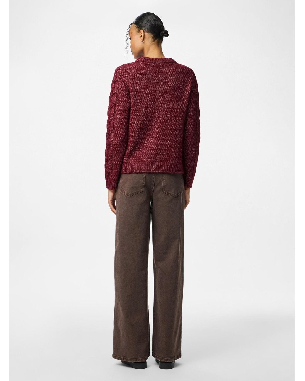 Pieces Purple Pullover Pcnina