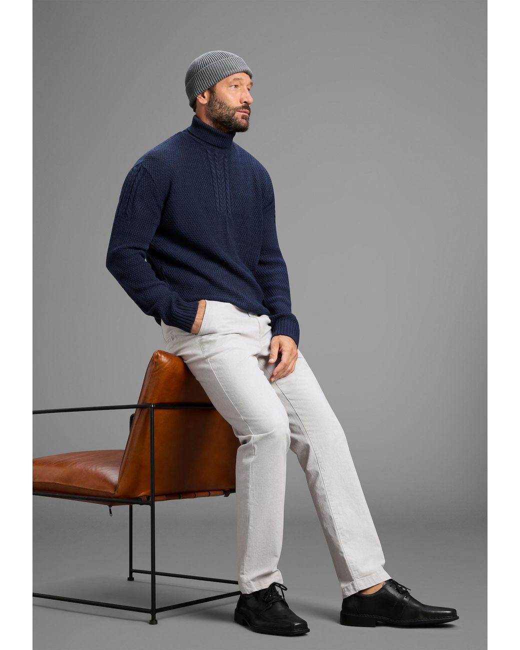 Man's World World Pullover in Blue für Herren