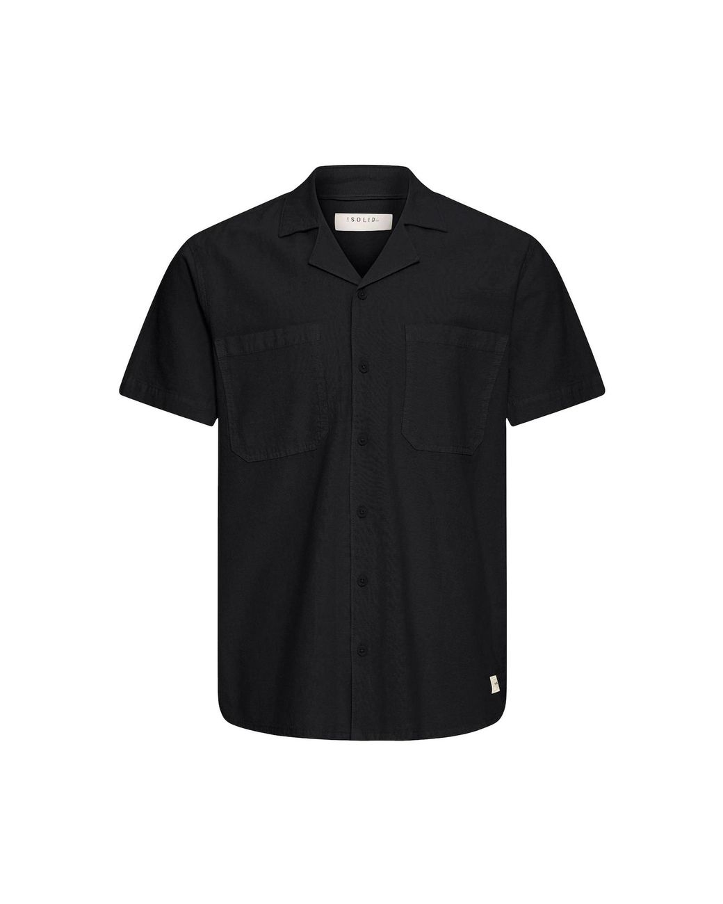 Solid Kurzarmhemd Sdneel in Black für Herren