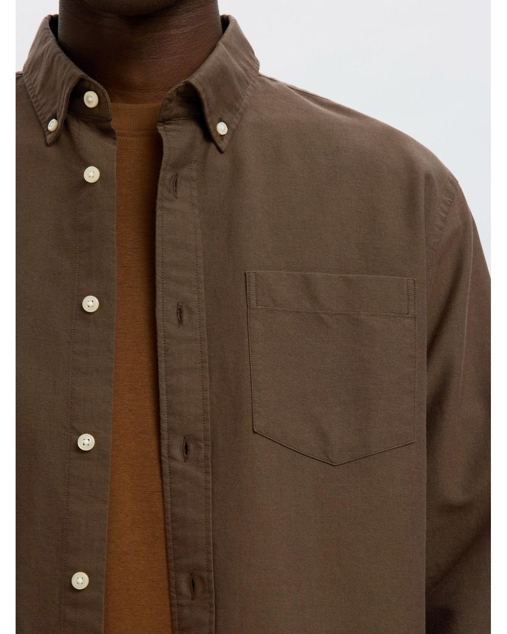SELECTED Hemd Rick in Brown für Herren