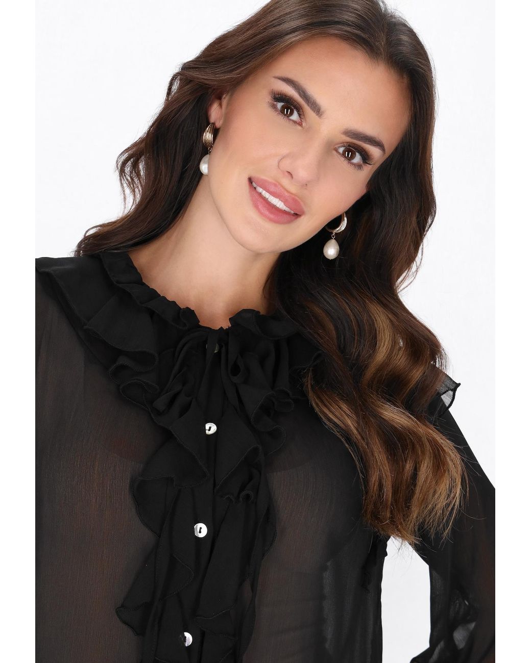 faina Black Bluse