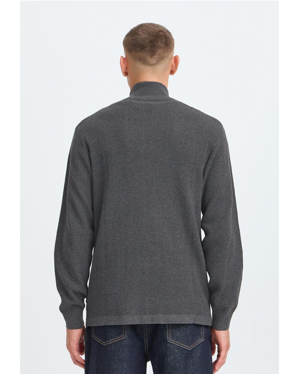 Solid Strickjacke Sdvian in Gray für Herren