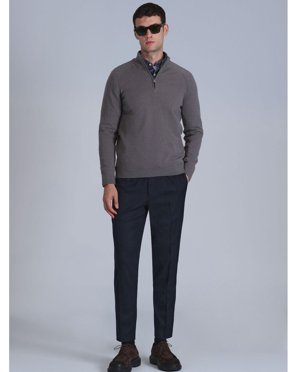 Lufian Pullover Stavan in Gray für Herren