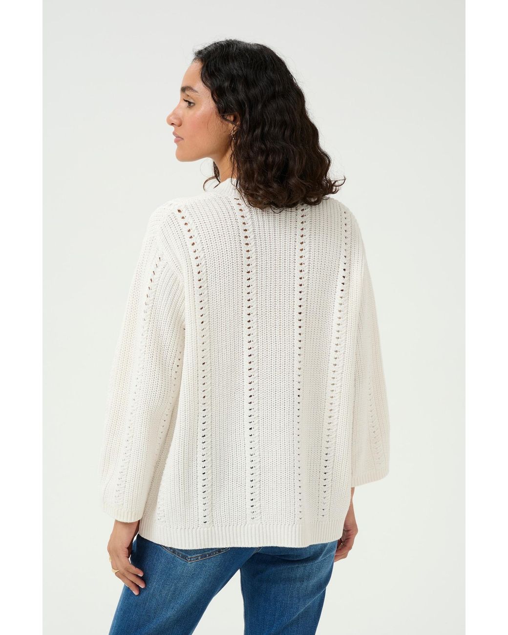 Kaffe White Pullover Lorri