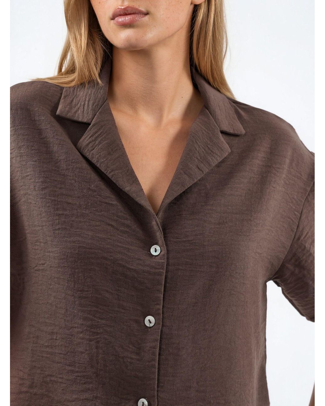 Busem Brown Bluse