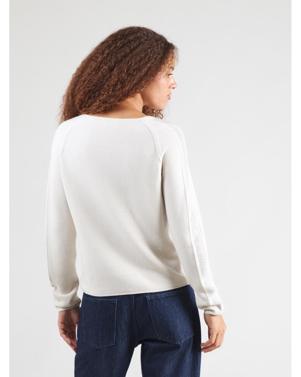 Monari White Pullover