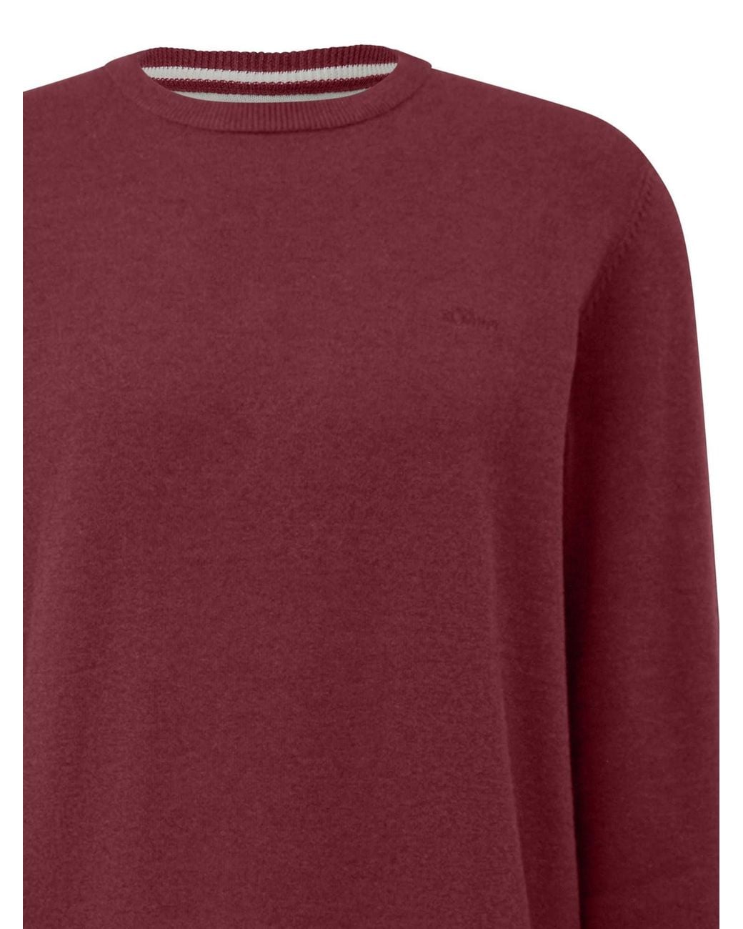 S.oliver Oliver Pullover Basic in Red für Herren
