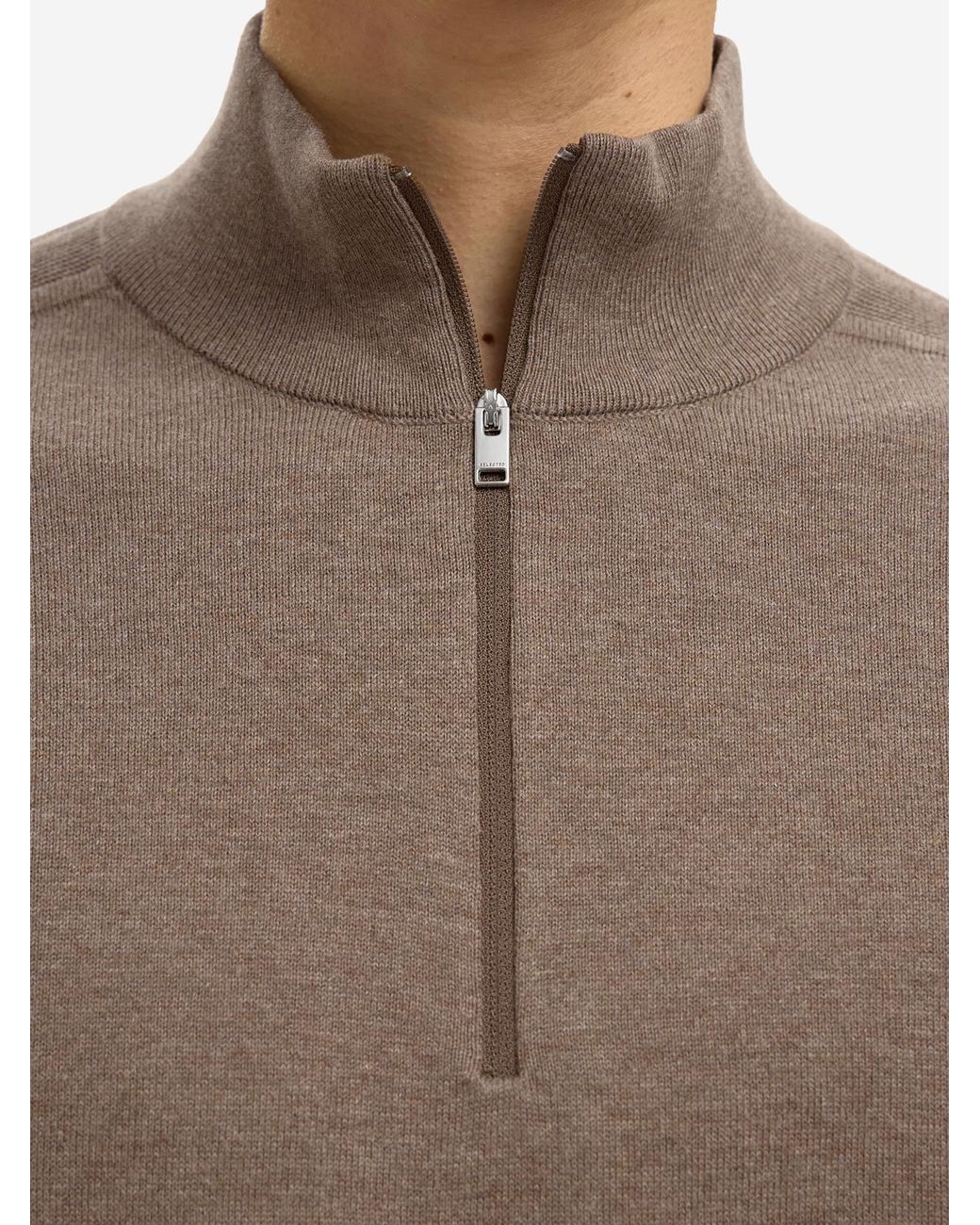 SELECTED Pullover Berg in Brown für Herren