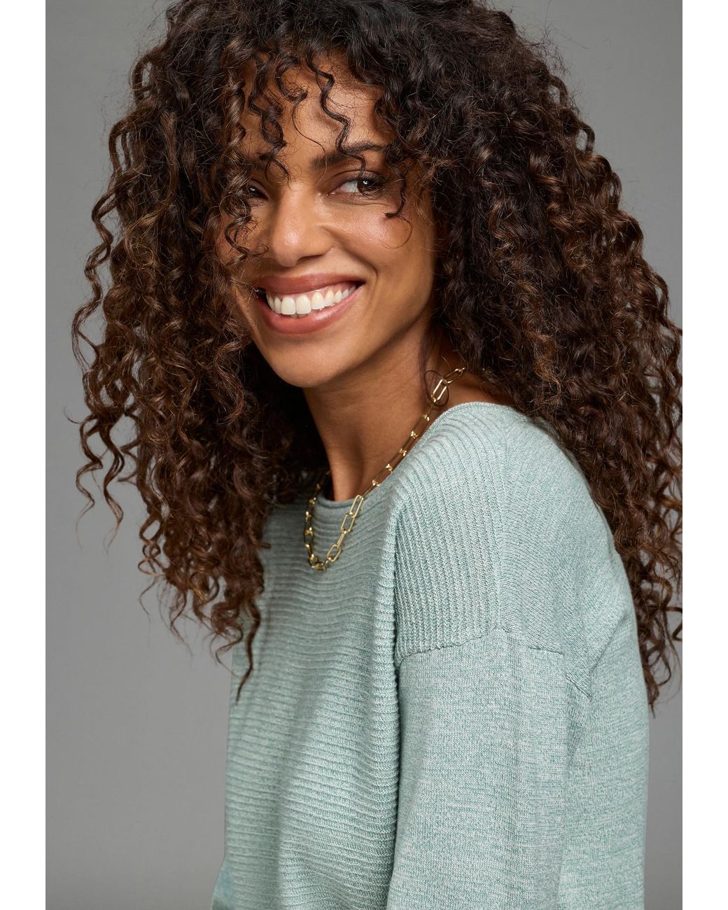 Laura Scott Green Pullover
