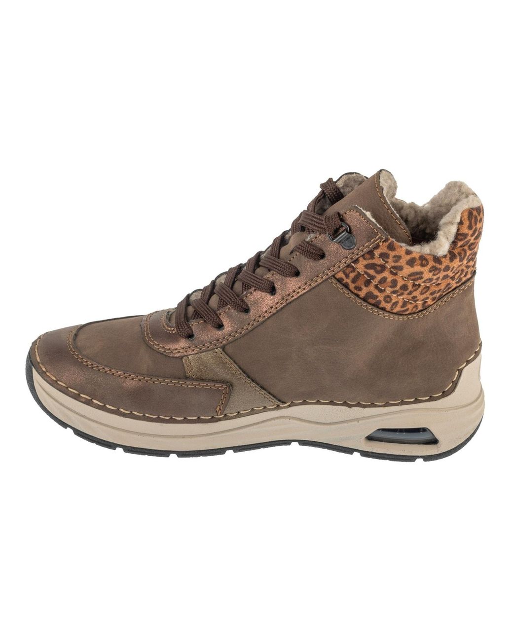 Rieker Brown Schnürstiefelette