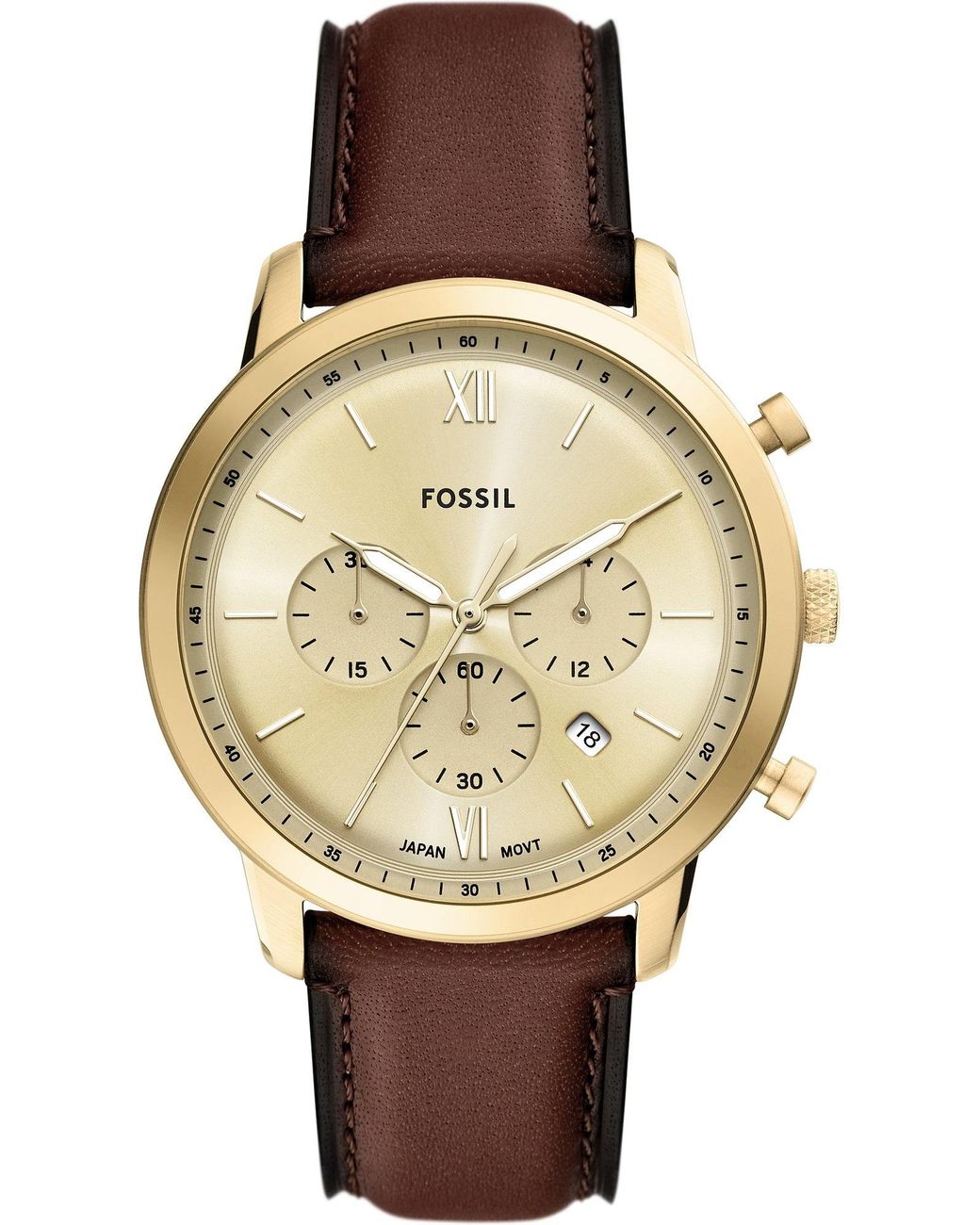 Fossil Analoguhr Neutra in Metallic für Herren