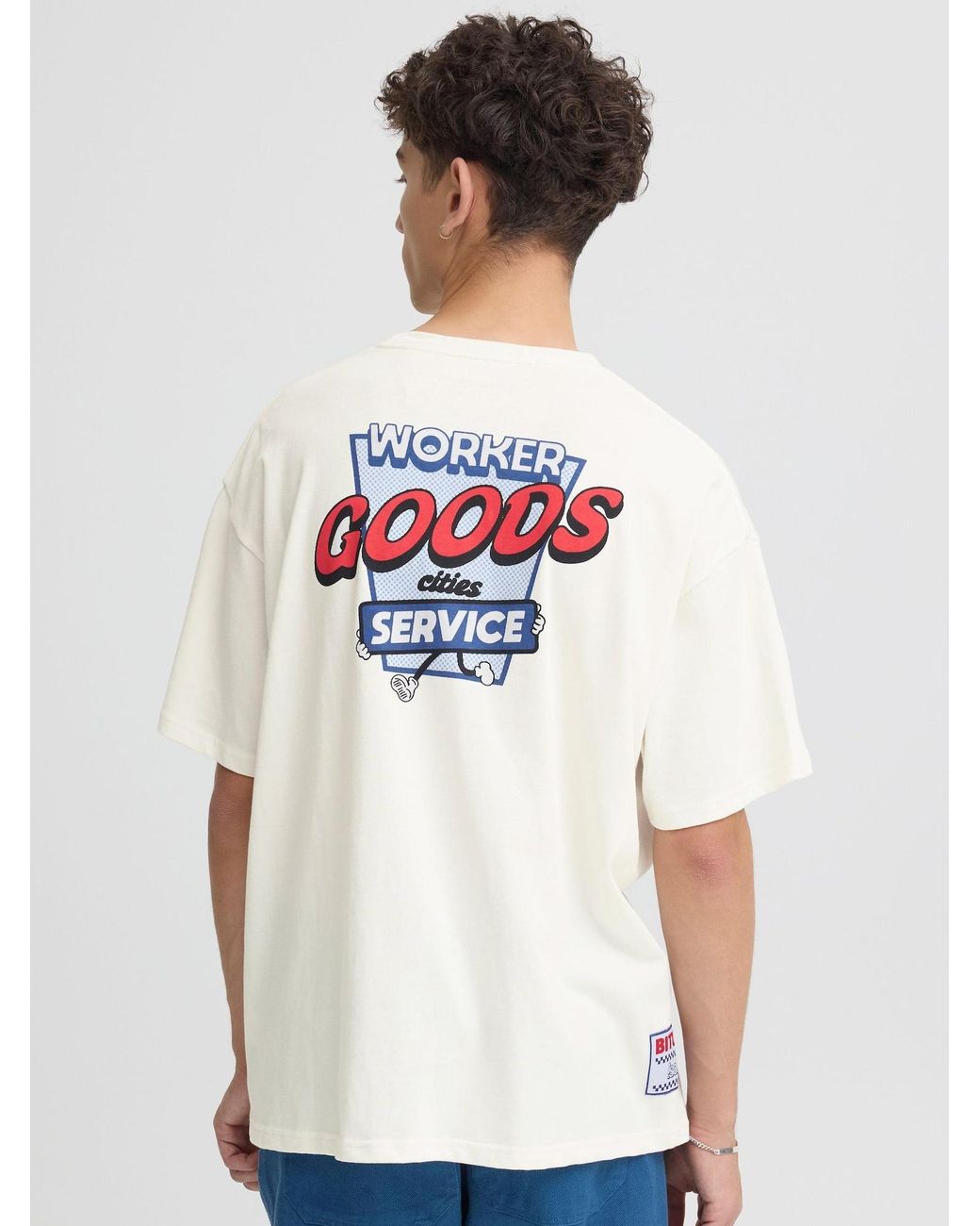Solid Rundhalsshirt Sdbrooks in White für Herren