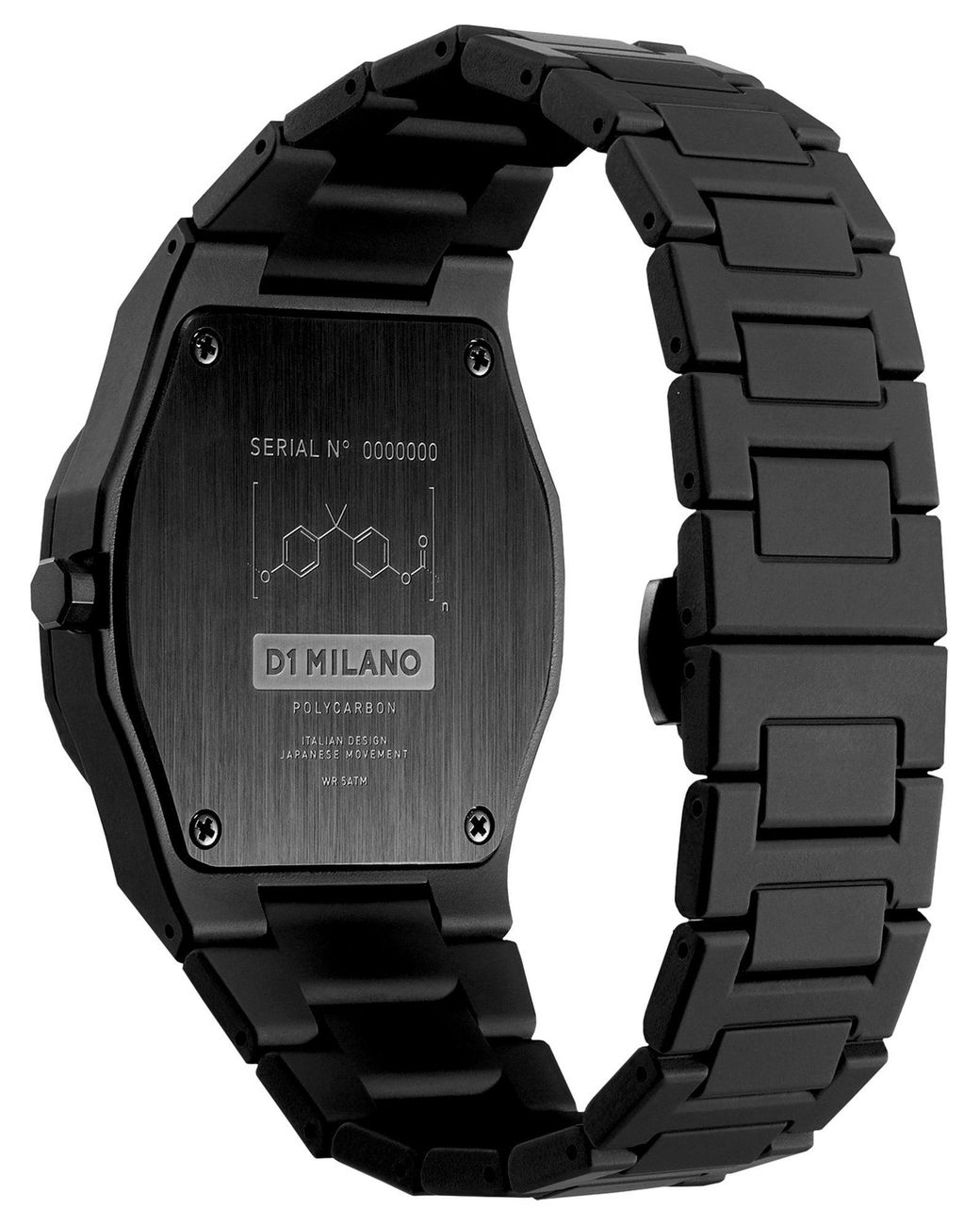 D1 Milano Black Analoguhr