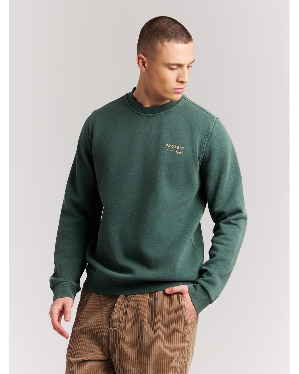 Protest Pullover Prtstaddle in Green für Herren