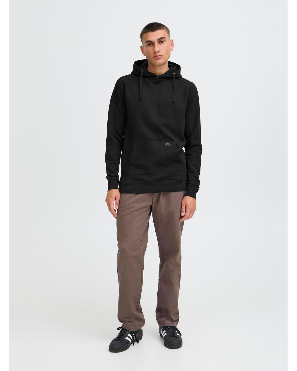 Solid Sweatshirt Sdaujuda in Black für Herren