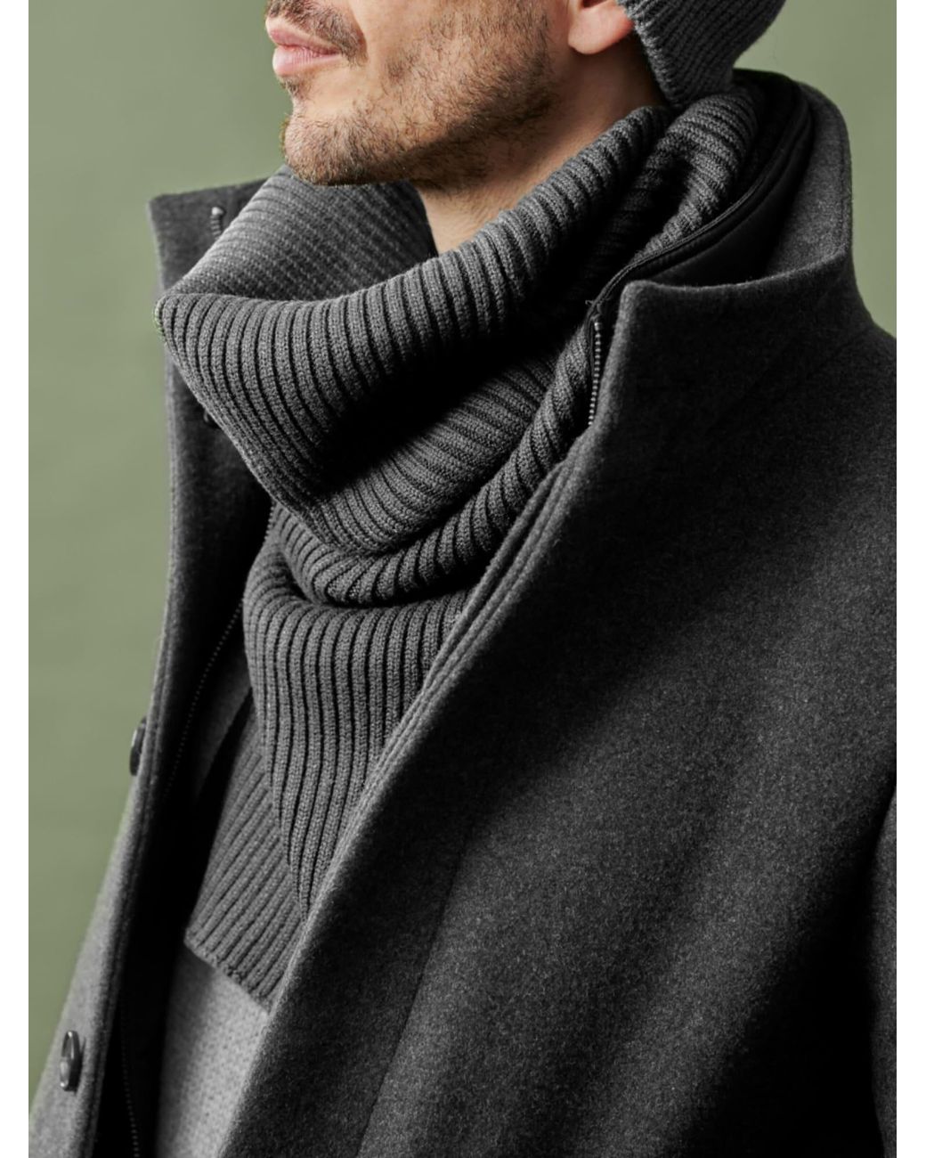 Fawler Schal Frederick in Black für Herren