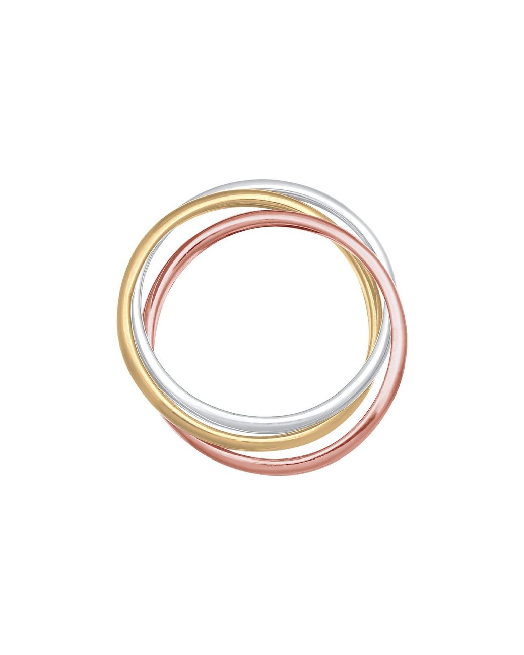 Elli Jewelry White Ring Trio