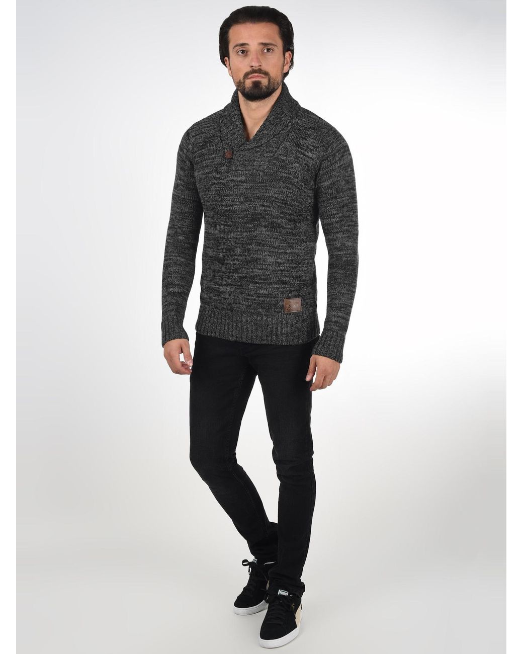 Solid Pullover Phil in Gray für Herren