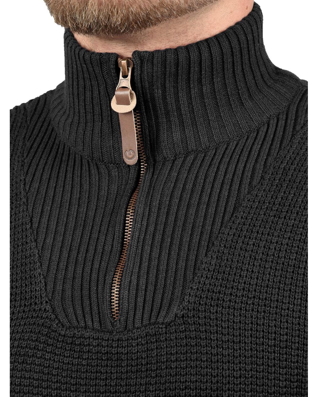 Solid Pullover Tommy in Black für Herren