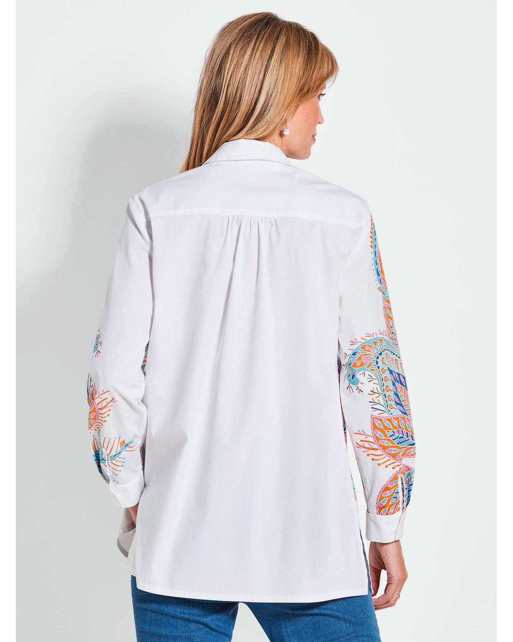 Goldner White Bluse