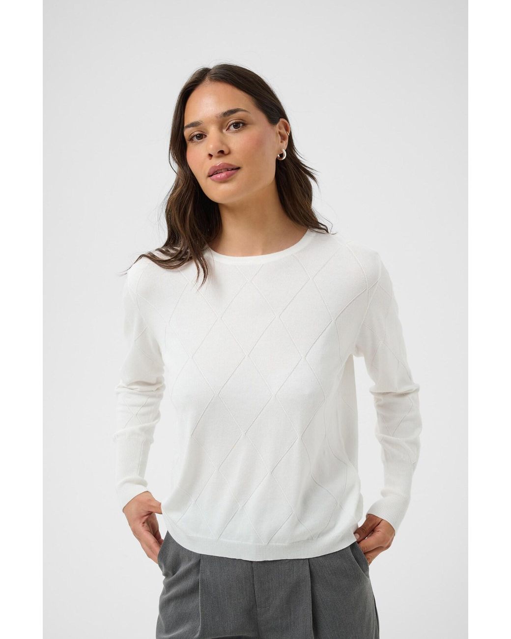 Kaffe White Pullover