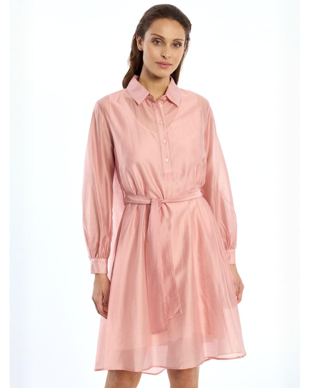 Ana Alcazar Pink Blusenkleid Wakea