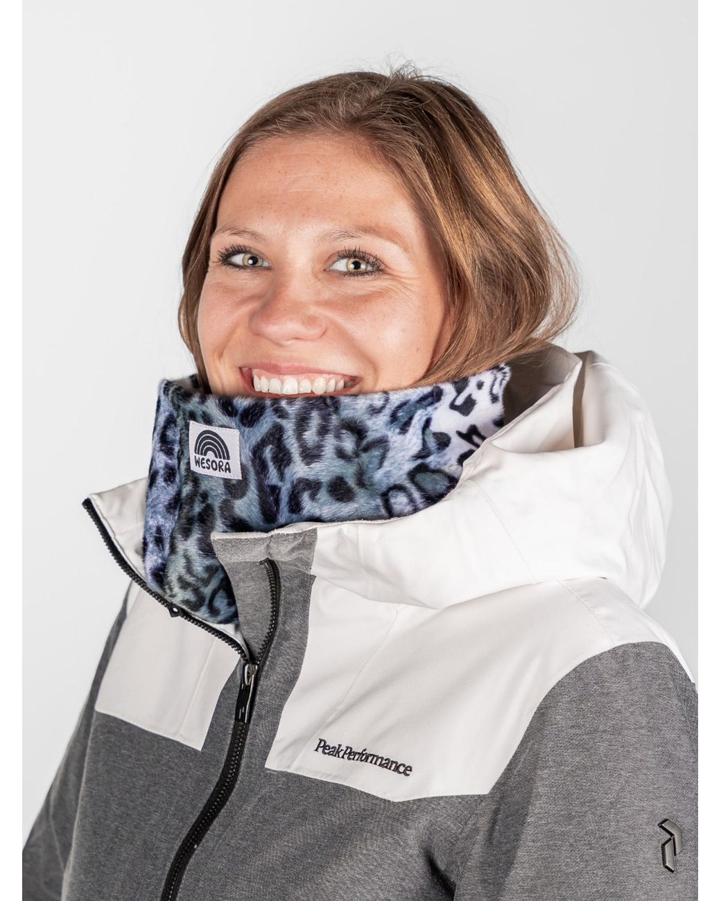 WESORA GmbH White Schlauchschal Premium Kunstfell Neckwarmer