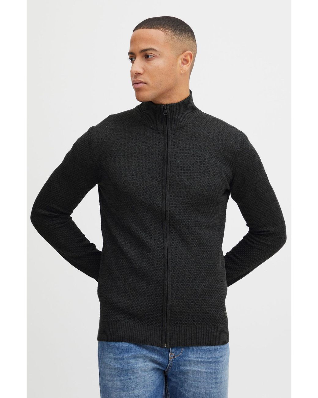 Solid Strickjacke Kody in Black für Herren