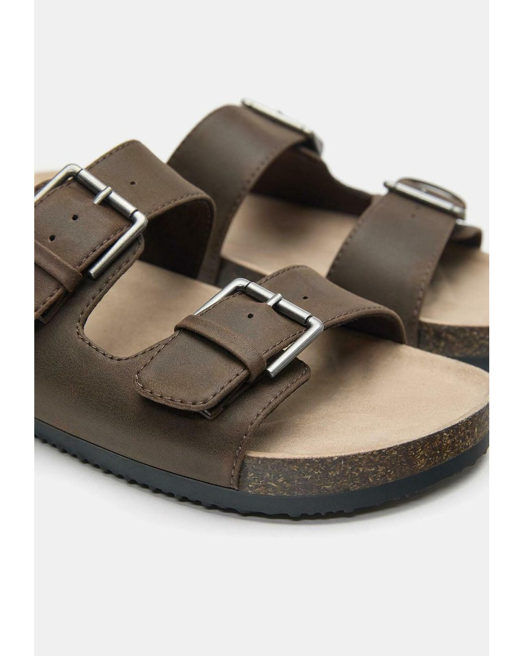 Pull&Bear Pantolette in Brown für Herren