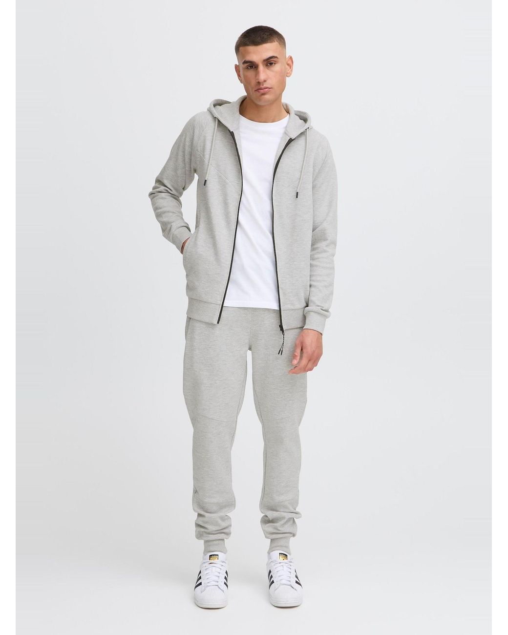 Solid Sweatjacke Gelbert in Gray für Herren
