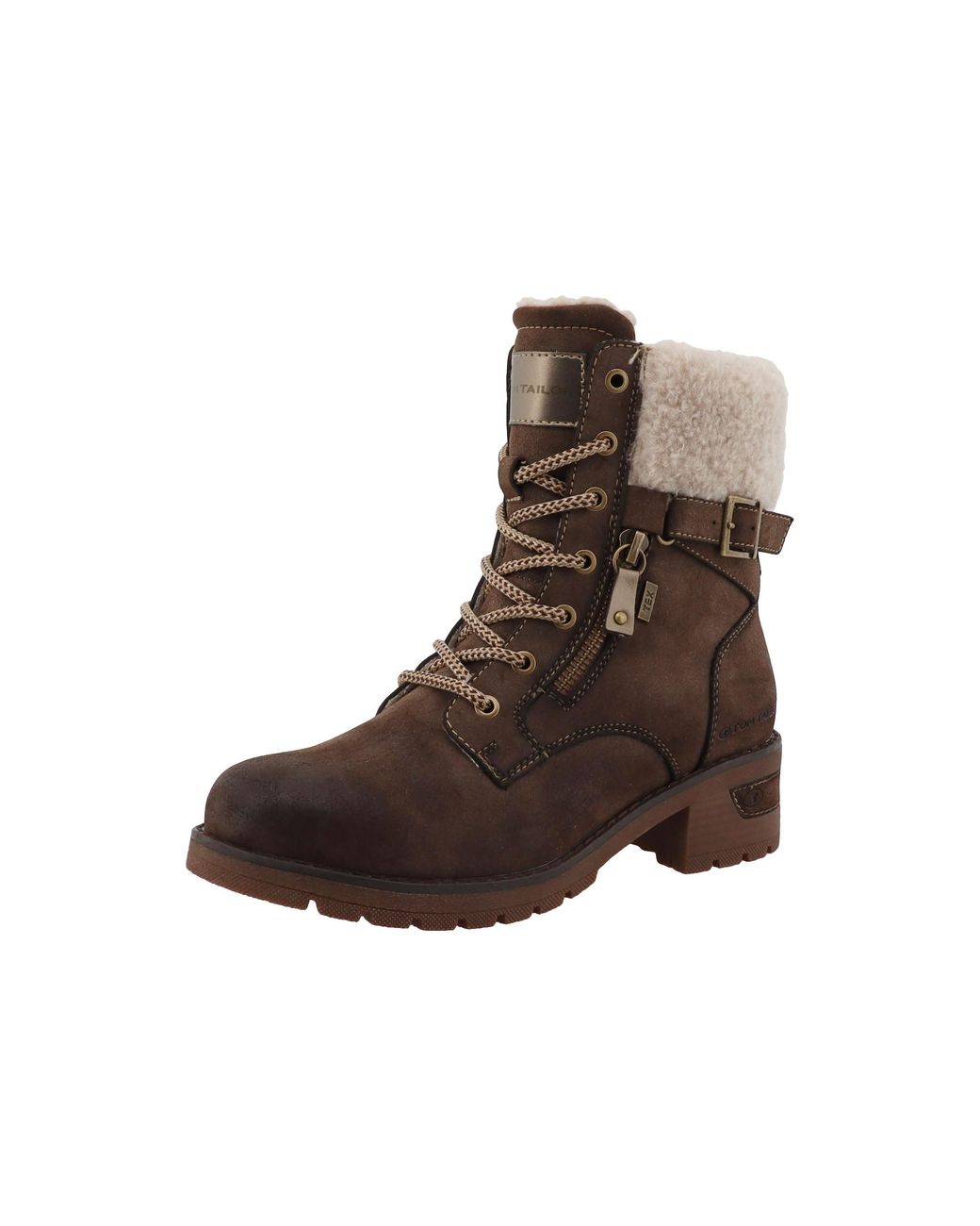 Tom Tailor Brown Schnürstiefelette