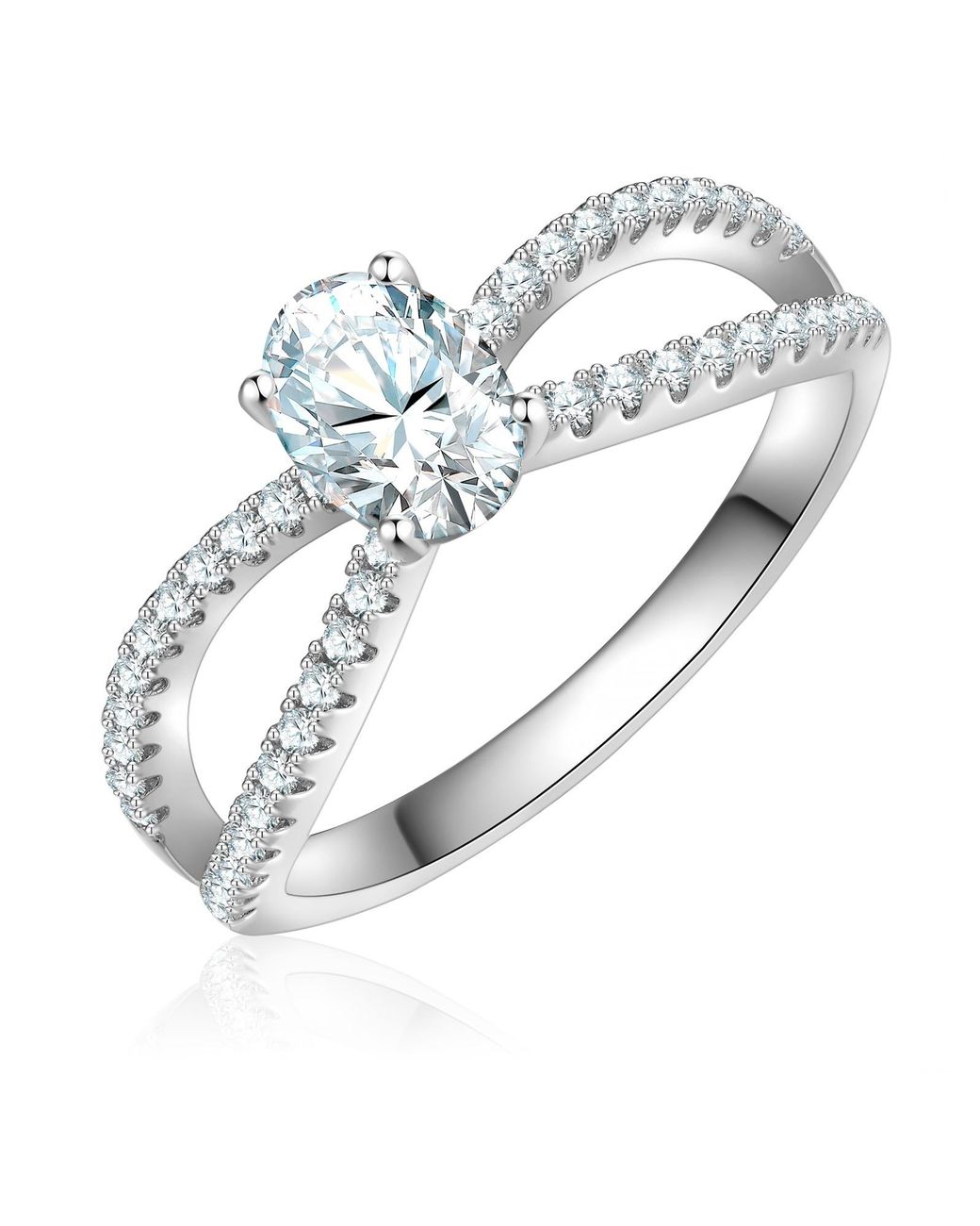 Trilani White Ring