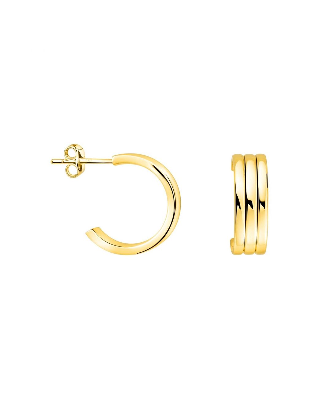 Sofia Milani Metallic Ohrringe Tripled