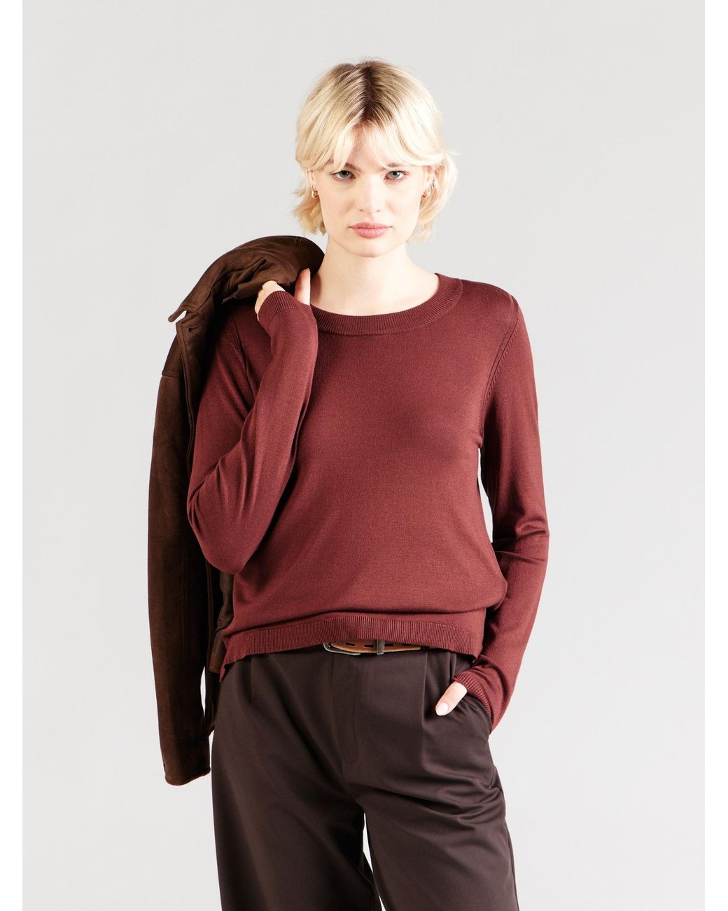 Fransa Red Pullover