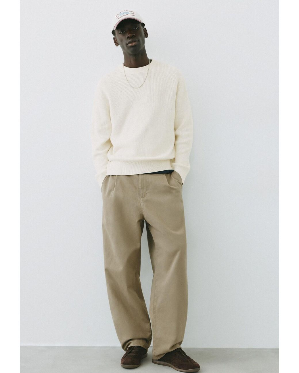 Pull&Bear Pullover in White für Herren