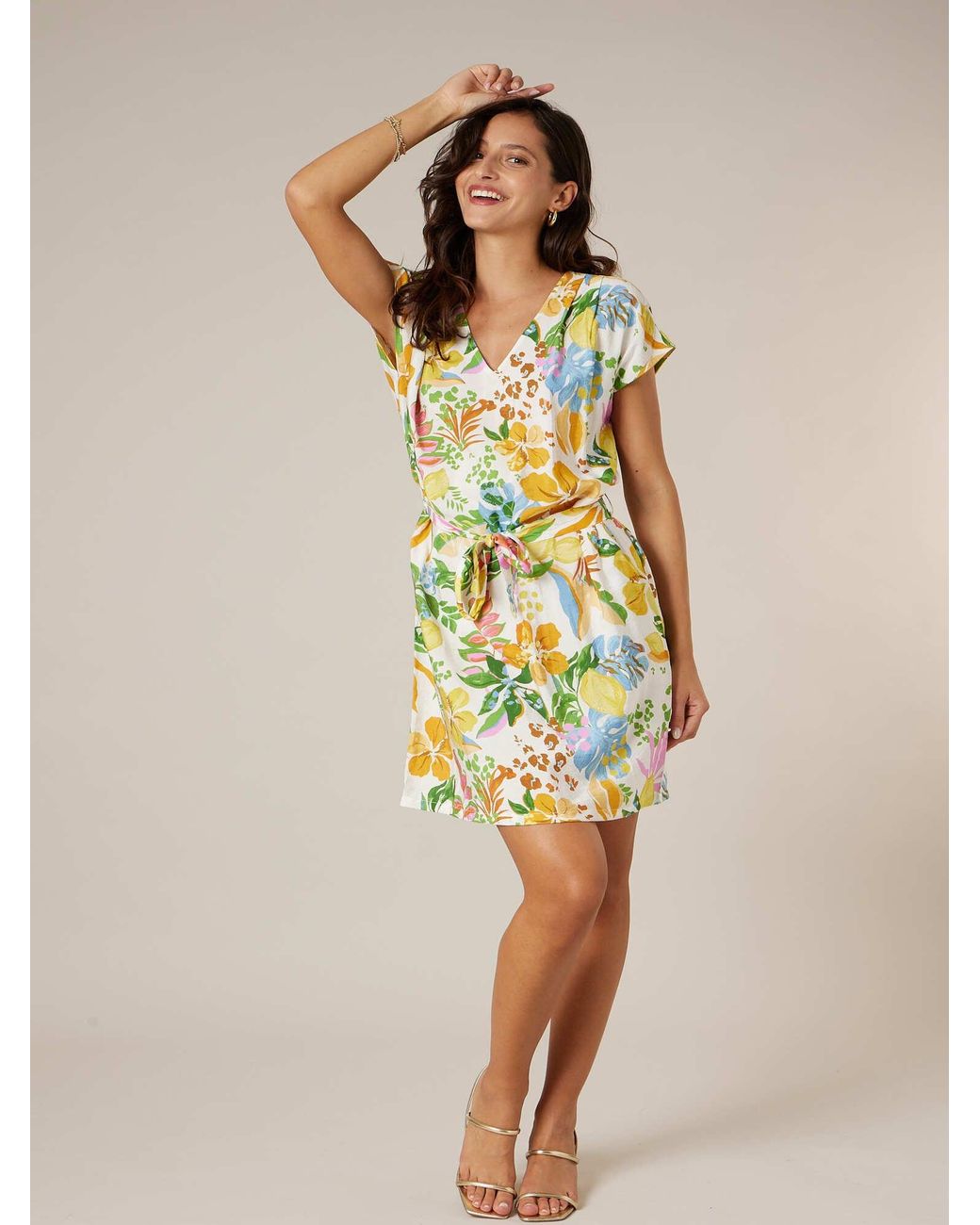 Deeluxe Yellow Kleid Java