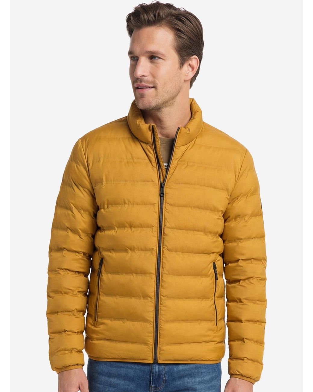 Redmond Übergangsjacke Basic in Yellow für Herren