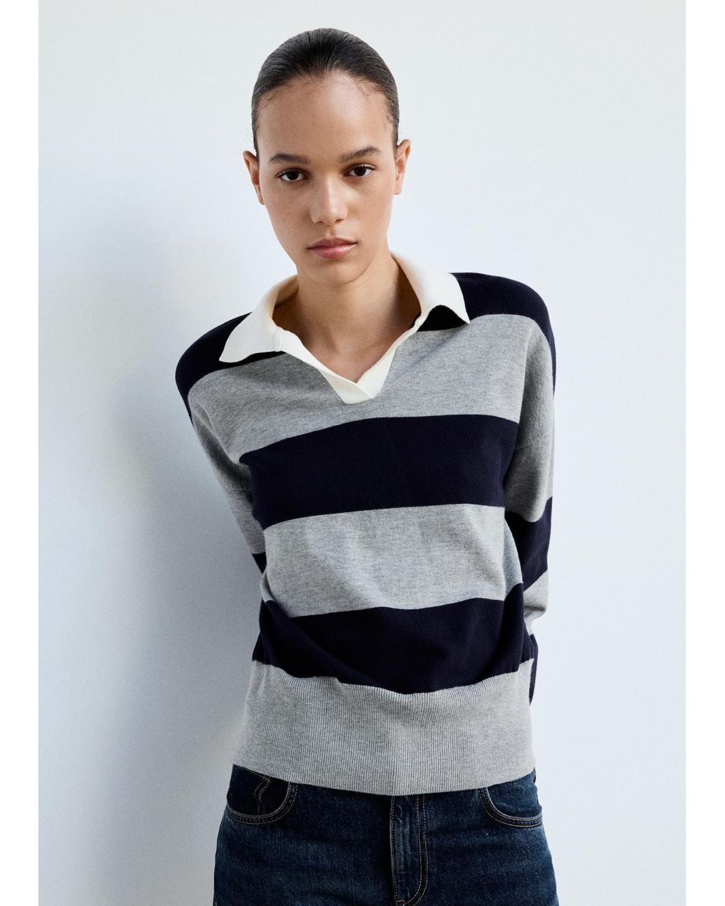 Mango Blue Pullover Brut