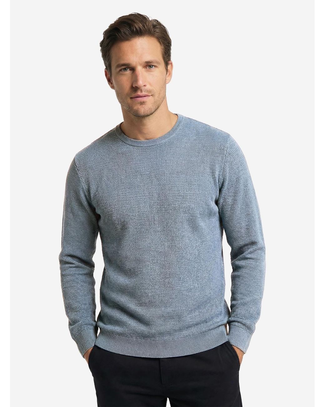 CASA MODA Pullover Basic in Blue für Herren