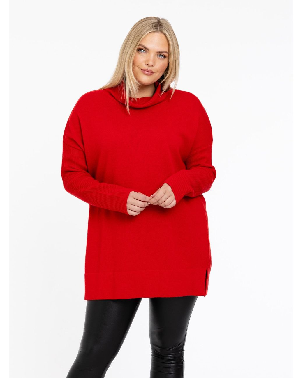 Yoek Red Pullover