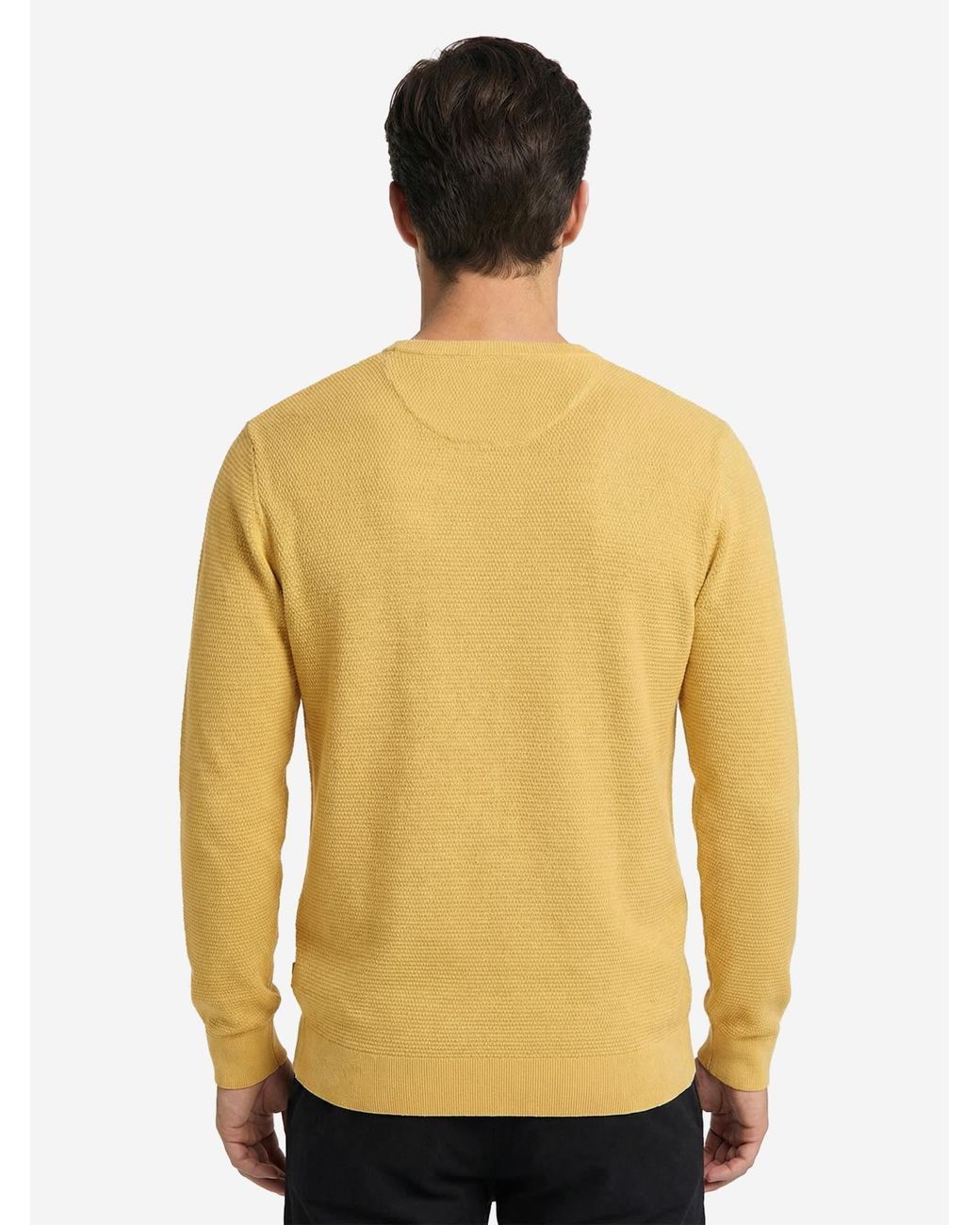 CASA MODA Pullover Basic in Yellow für Herren