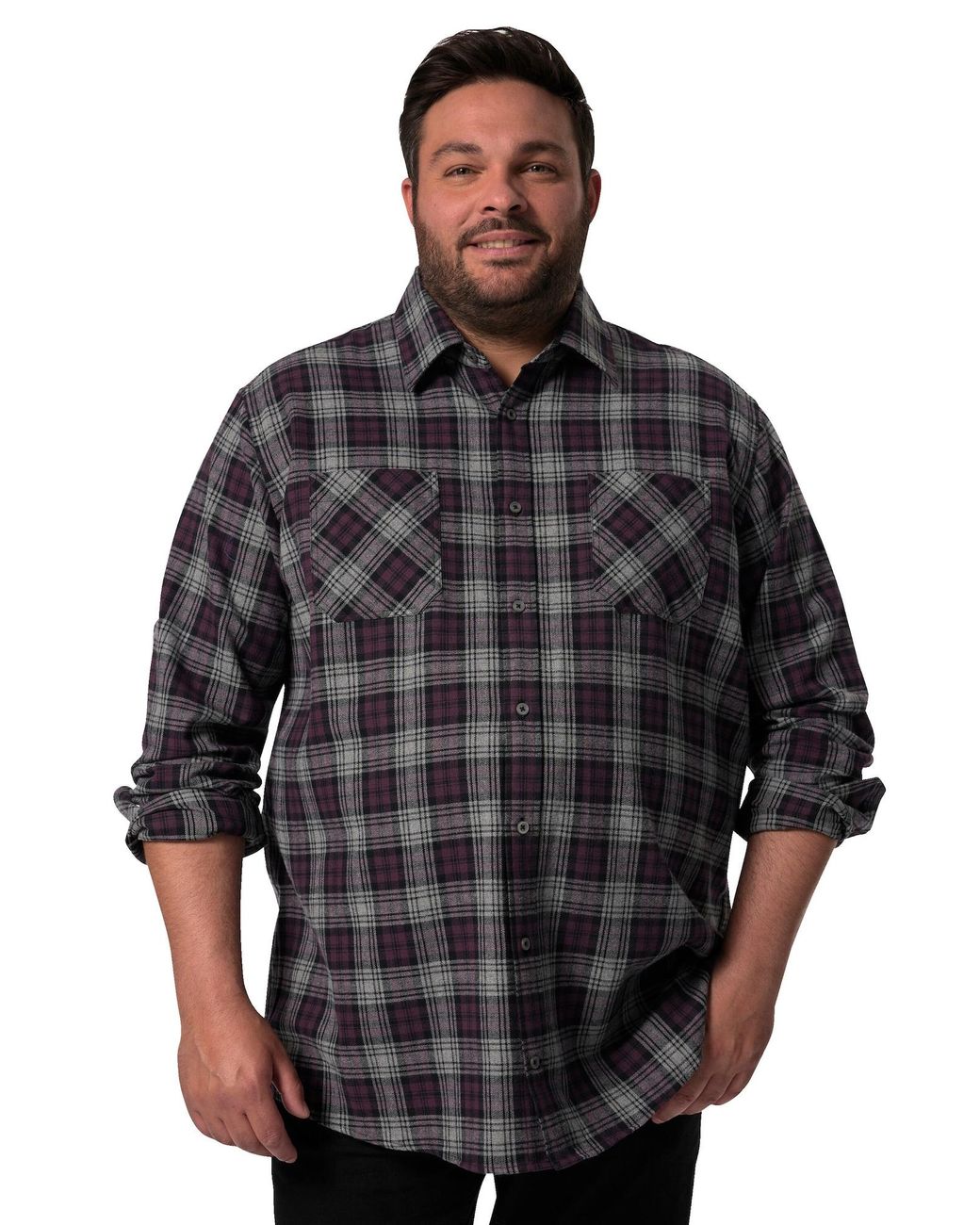 Men Plus Hemd in Blue für Herren