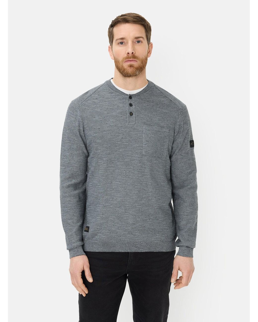 Camel Active Pullover in Gray für Herren