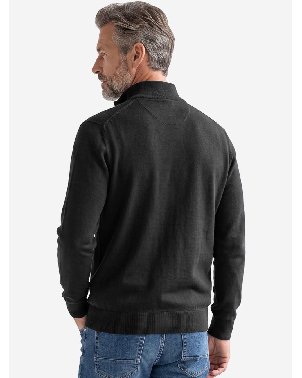 Redmond Strickjacke Basic in Blue für Herren