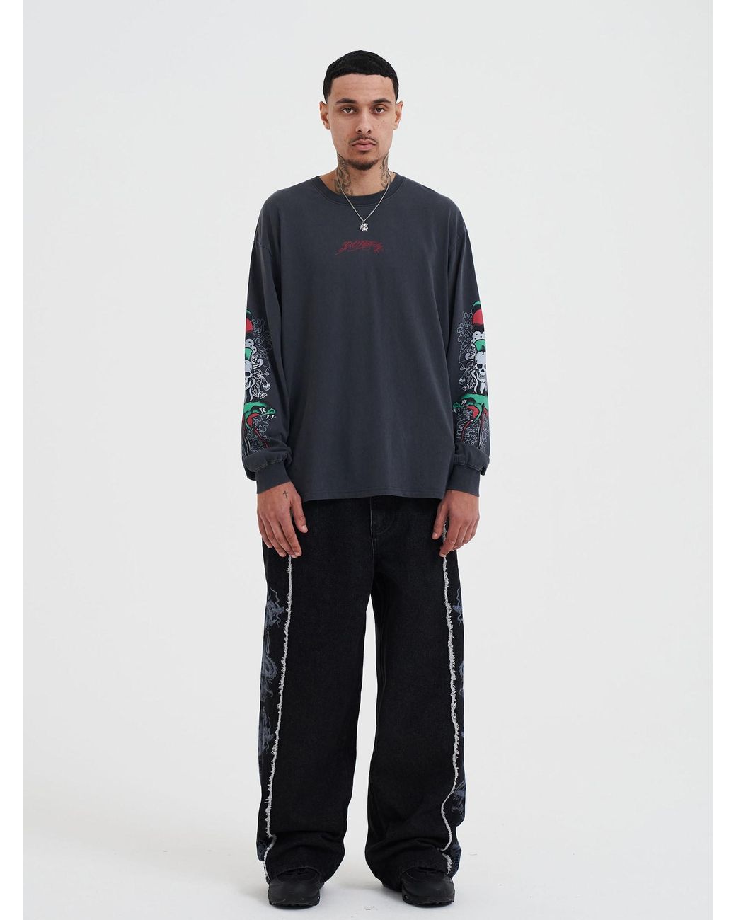 Ed Hardy Pullover in Gray für Herren