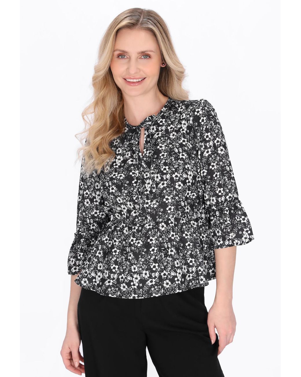 Usha Gray Bluse