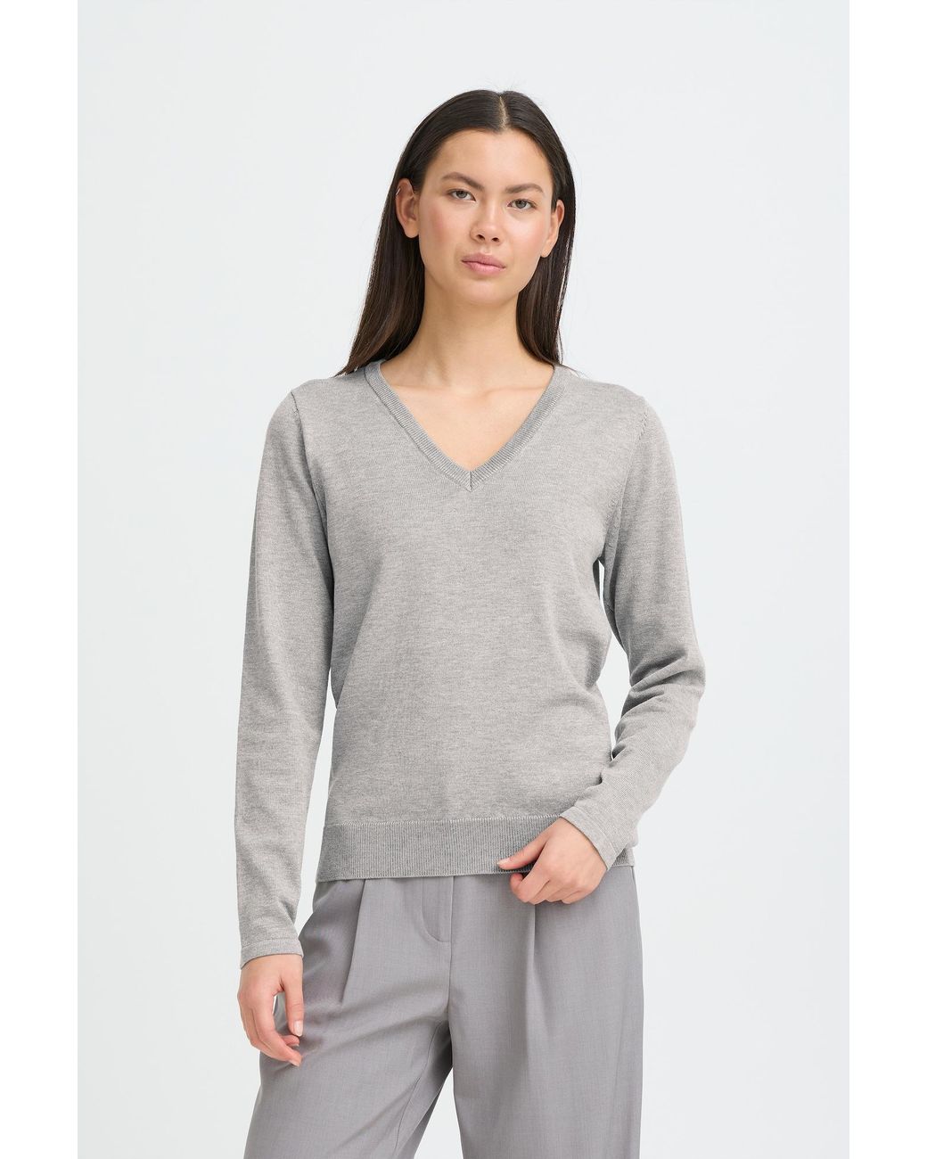 Ichi Gray Pullover Ihluls