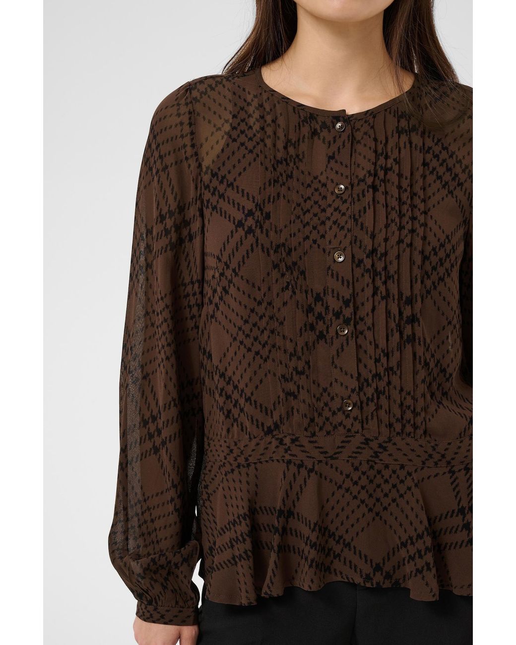 Part Two Brown Bluse Cantaline